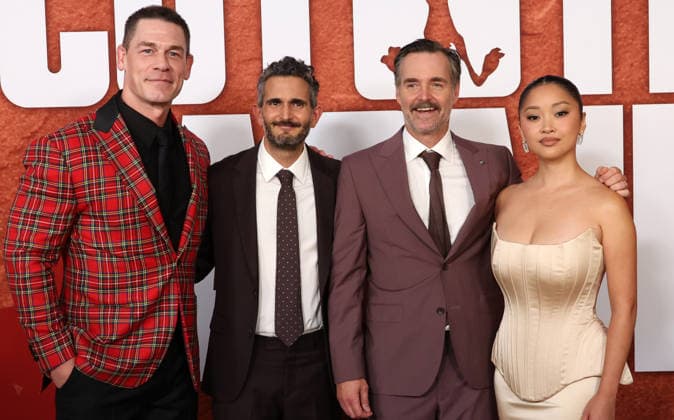 Los Angeles CA August 26: John Cena, Dave Green, Will Forte, Lana Condor. at Los Angeles Premiere Of Ketchup Entertainment s Coyote Vs Acme held at Westwood Village Theater in Los Angeles, CA. on August 26, 2026 Credit: AdMedia Los Angeles USA - ZUMAa123 20260826_zaa_a123_283 Copyright: xADx