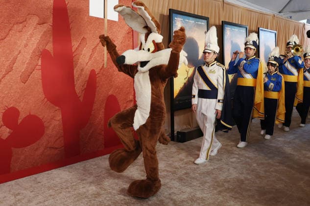 Los Angeles CA August 26: Wile E. Coyote, Bruin Marching Band. at Los Angeles Premiere Of Ketchup Entertainment s Coyote Vs Acme held at Westwood Village Theater in Los Angeles, CA. on August 26, 2026 Credit: AdMedia Los Angeles USA - ZUMAa123 20260826_zaa_a123_307 Copyright: xADx