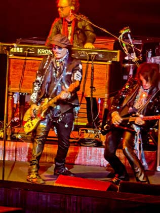 Johnny Depp, Joe Perry: Hollywood Vampires concert at the Adidas Arena in Paris on August 26, 2026. Lionel Urman, Bestimage. Concert by the band Hollywood Vampires at the Adidas Arena in Paris on August 26, 2026. Paris, France  Copyright: xLIONELxURMANxx xBESTIMAGExLIONELxURMANxx xBESTIMAGEx