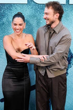 Los Angeles Premiere Of A24 s Onslaught LOS ANGELES, CALIFORNIA, USA - AUGUST 26: Adria Arjona and Drew Starkey arrive at the Los Angeles Premiere Of A24 s Onslaught held at Regal LA Live on August 26, 2026 in Los Angeles, California, United States. Los Angeles Regal LA Live California United States Copyright: xXavierxCollin ImagexPressxAgencyx
