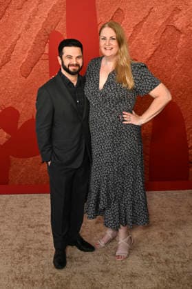 Samm Levine and Rachel Cushing Levine at the premiere of the movie *Coyote vs. Acme* at the Fox Village Theater in Los Angeles, August 26, 2026 Foto:xD.xStarbuckx xFuturexImagex coyote_6869
