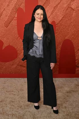 Krystina Tasker at the premiere of the movie *Coyote vs. Acme* at the Fox Village Theater in Los Angeles, August 26, 2026 Foto:xD.xStarbuckx xFuturexImagex coyote_6882