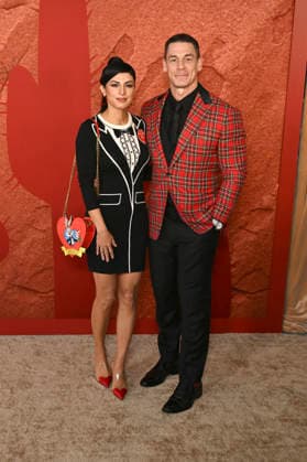 John Cena with his wife, Shay Shariatzadeh, at the premiere of the movie *Coyote vs. Acme* at the Fox Village Theater in Los Angeles, August 26, 2026 Foto:xD.xStarbuckx xFuturexImagex coyote_6915