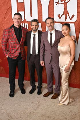John Cena, Dave Green, Will Forte, and Lana Condor at the premiere of the movie *Coyote vs. Acme* at the Fox Village Theater in Los Angeles on August 26, 2026 Foto:xD.xStarbuckx xFuturexImagex coyote_6930