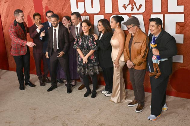John Cena, Kenneth Choi, P. J. Byrne, Dave Green, Samy Burch, Will Forte, Martha Kelly, Candi Milo, Lana Condor, Jim Cummings, and Eric Bauza at the premiere of the movie *Coyote vs. Acme* at the Fox Village Theater in Los Angeles on August 26, 2026 Foto:xD.xStarbuckx xFuturexImagex coyote_6926