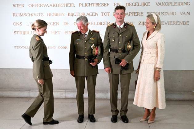 Graduation Ceremony for Final-Year Officer Cadets at the Royal Military Academy 2026 BRUSSELS, BELGIUM - AUGUST 27 : Graduation Ceremony for Final-Year Officer Cadets at the Royal Military Academy. King Philippe, Queen Mathilde, Princess Elisabeth attended the graduation ceremony for final-year officer cadets at the Royal Military Academy. Graduates from the 176th Polytechnic Class, the 162nd Class in Social and Military Sciences to which Prince Gabriel belongs, and various classes from the Special Division were honored during the ceremony on August 27, 2026 in Brussels, Belgium, 27 08 2026 Brussels Belgium  Copyright: xDidierxLebrunx