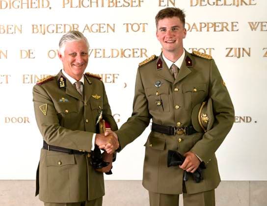 Graduation Ceremony for Final-Year Officer Cadets at the Royal Military Academy 2026 BRUSSELS, BELGIUM - AUGUST 27 : Graduation Ceremony for Final-Year Officer Cadets at the Royal Military Academy. King Philippe, Queen Mathilde, Princess Elisabeth attended the graduation ceremony for final-year officer cadets at the Royal Military Academy. Graduates from the 176th Polytechnic Class, the 162nd Class in Social and Military Sciences to which Prince Gabriel belongs, and various classes from the Special Division were honored during the ceremony on August 27, 2026 in Brussels, Belgium, 27 08 2026 Brussels Belgium  Copyright: xDidierxLebrunx