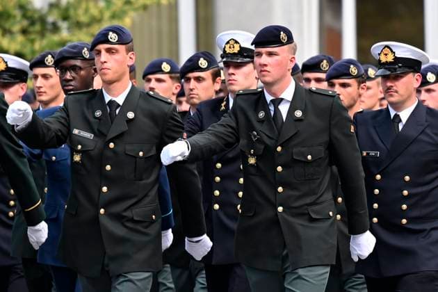 Graduation Ceremony for Final-Year Officer Cadets at the Royal Military Academy 2026 BRUSSELS, BELGIUM - AUGUST 27 : Graduation Ceremony for Final-Year Officer Cadets at the Royal Military Academy. Graduates from the 176th Polytechnic Class, the 162nd Class in Social and Military Sciences to which Prince Gabriel belongs, and various classes from the Special Division were honored during the ceremony on August 27, 2026 in Brussels, Belgium, 27 08 2026 Brussels Belgium  Copyright: xDidierxLebrunx