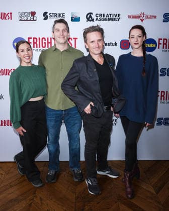 World Premiere Of Blood Secret on Thursday 27 August 2026 Katherine Lozon, Cory Stark, Cameron Francis, Chelsea Mclean attends the media wall for the World Premiere Of Blood Secret during Tubi Frightfest 2026 on Thursday 27 August 2026 at Odeon Luxe Leicester Square, London. ., Credit:Julie Edwards Avalon  Copyright: xJuliexEdwardsx xAvalonx 1128817313
