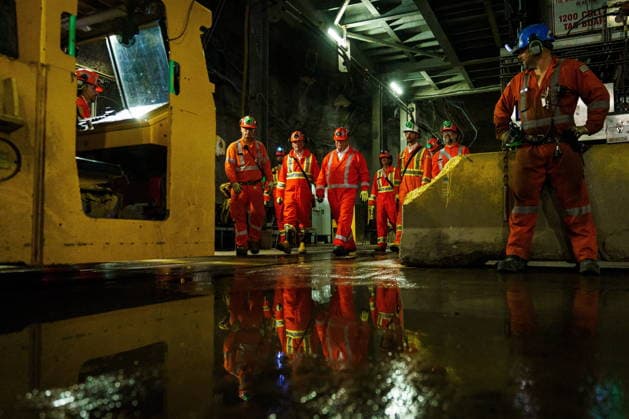 August 27, 2026, Sudbury, On, Canada: Ontario Premier Doug Ford, centre, tours the Glencore Onaping Depth Project in Sudbury, Ont., on Thursday, Aug. 27, 2026. Sudbury Canada - ZUMAc35_ 20260827_zaf_c35_060 Copyright: xKeitoxNewmanx