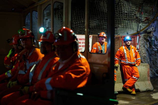 August 27, 2026, Sudbury, On, Canada: Workers look on as Ontario Premier Doug Ford tours the Glencore Onaping Depth Project in Sudbury, Ont., on Thursday, Aug. 27, 2026. Sudbury Canada  - ZUMAc35_ 20260827_zaf_c35_062 Copyright: xKeitoxNewmanx