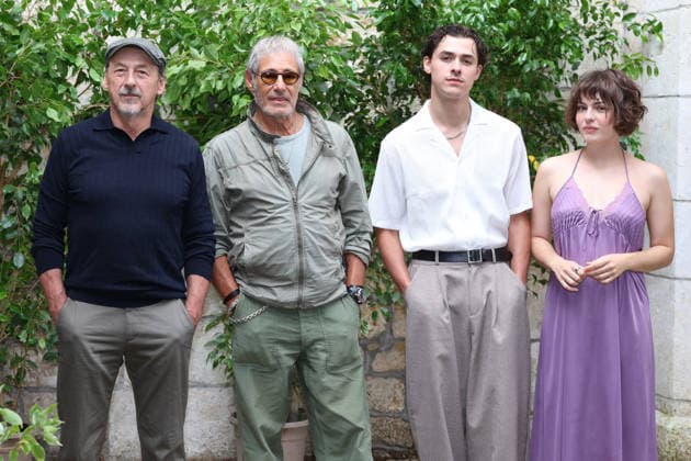 Angouleme Film Festival - Redemptions Photocall Luc Picard, Gerard Lanvin, Henri Picard and Kelly Depeault attends the « Redemptions » Photocall as part of the 19th Angouleme Film Festival in Angouleme, August 27, 2026, France. Photo by Jerome Domine ABACAPRESS.COM Angouleme France  Copyright: xDominexJerome ABACAx