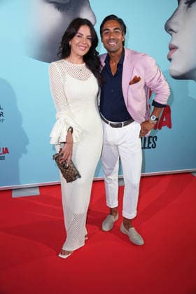 Nic Shanker with his wife, Janina Shanker, at the musical premiere of *ROMEO JULIA: LOVE IS EVERYTHING* at the Capitol Theater in Düsseldorf on August 27, 2026