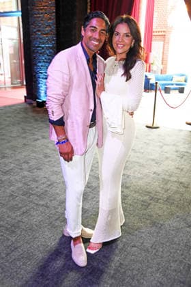 Nic Shanker with his wife, Janina Shanker, at the musical premiere of *ROMEO JULIA: LOVE IS EVERYTHING* at the Capitol Theater in Düsseldorf on August 27, 2026