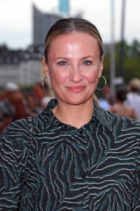 Ania Niedieck at the musical premiere of *ROMEO JULIA LIEBE IST ALLES* at the Capitol Theater in Düsseldorf on August 27, 2026