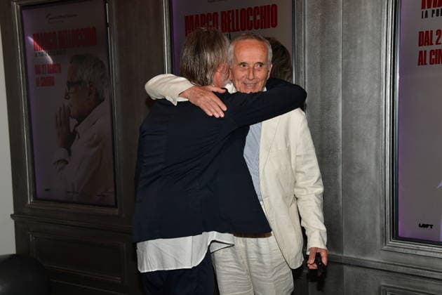 IPA87851923 - Rome, Cinema Quattro Fontane: Preview of the film Marco Bellocchio: The Door to Reality. In the photo: Fabio Lovino and Marco Bellocchio  Copyright: xVincenzoxLandix xVincenzoxLandix 87851923