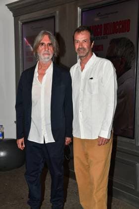 IPA87851950 - Rome, Cinema Quattro Fontane: Preview of the film Marco Bellocchio: The Door to Reality. Pictured: Fabio Lovino and Andrea Occhipinti  Copyright: xVincenzoxLandix xVincenzoxLandix 87851950