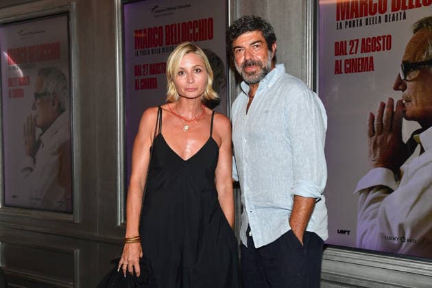 IPA87851975 - Rome, Cinema Quattro Fontane: Preview of the film Marco Bellocchio: The Door to Reality. Pictured: Anna Ferzetti and Pierfrancesco Favino  Copyright: xVincenzoxLandix xVincenzoxLandix 87851975