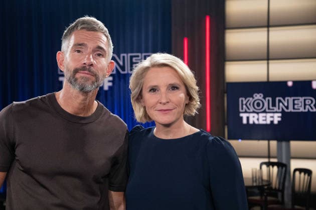 From left: Micky BEISENHERZ, host; Susan LINK, co-host; hosts of the show Koelner Treff on WDR television, August 27, 2026