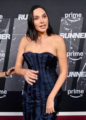 Cast member Gal Gadot attends the premiere of the motion picture thriller The Runner at the Harmony Gold Theater in Los Angeles on Thursday, August 27, 2026. Storyline: A high-powered attorney must race through London to save her abducted son while following cryptic commands from a mysterious caller.  LAP2026082712 JIMxRUYMEN