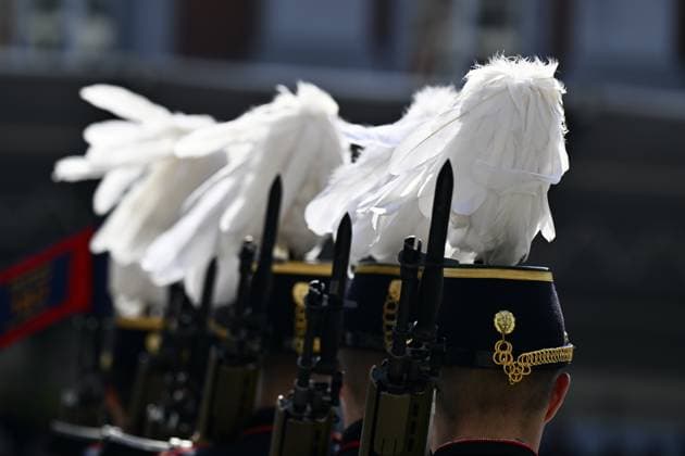 Illustration picture taken during the graduation ceremony for cadets at the Royal Military Academy (RMA), in Brussels, on Friday 28 August 2026. Graduates of the 176th Polytechnic Class, the 162nd Class in Social and Military Sciences to which the Prince belongs and various classes of the Special Division are honored during the ceremony.  ERICxLALMAND 184537653