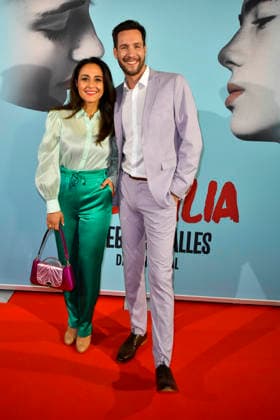 ABB ROMEOJULIA: Nina Moghaddam and Sven Kroll make a guest appearance on the red carpet at the premiere of the musical *Romeo and Juliet: Love Is Everything* at the Capitol Theater on August 27, 2026, in Düsseldorf, North Rhine-Westphalia, Germany
