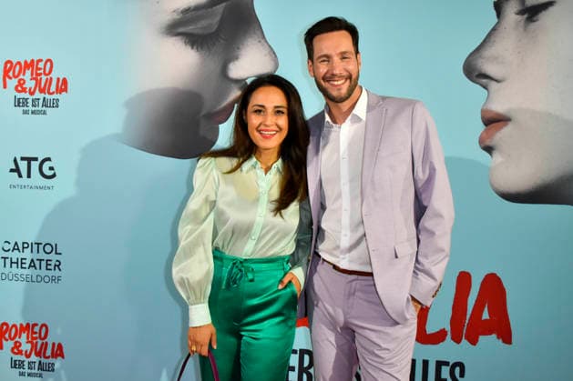ABB ROMEOJULIA: Nina Moghaddam and Sven Kroll make a guest appearance on the red carpet at the premiere of the musical *Romeo and Juliet: Love Is Everything* at the Capitol Theater on August 27, 2026, in Düsseldorf, North Rhine-Westphalia, Germany