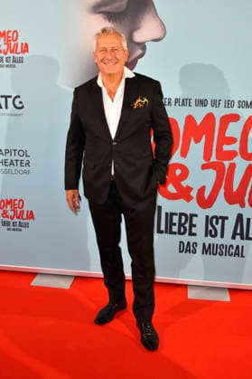 ABB ROMEOJULIA: Markus Wildhagen Makes a Guest Appearance on the Red Carpet at the Premiere of the Musical *Romeo and Juliet: Love Is Everything* at the Capitol Theater on August 27, 2026, in Düsseldorf, North Rhine-Westphalia, Germany