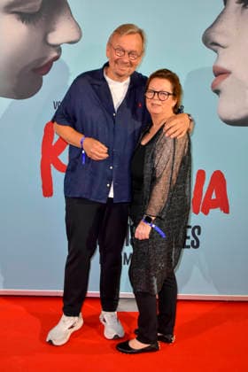 ABB ROMEOJULIA: Bernd Stelter and his wife Anke Stelter appeared on the red carpet at the premiere of the musical *Romeo and Juliet: Love Is Everything* at the Capitol Theater on August 27, 2026, in Düsseldorf, North Rhine-Westphalia, Germany