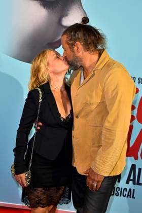 ABB ROMEOJULIA: Dorkas Kiefer and Sascha Hauck make a guest appearance on the red carpet at the premiere of the musical *Romeo and Juliet: Love Is Everything* at the Capitol Theater on August 27, 2026, in Düsseldorf, North Rhine-Westphalia, Germany