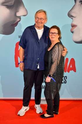 ABB ROMEOJULIA: Bernd Stelter and his wife, Anke Stelter, appeared on the red carpet at the premiere of the musical *Romeo and Juliet: Love Is Everything* at the Capitol Theater on August 27, 2026, in Düsseldorf, North Rhine-Westphalia, Germany