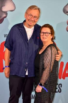 ABB ROMEOJULIA: Bernd Stelter and his wife Anke Stelter attended the red carpet event for the premiere of the musical *Romeo and Juliet: Love Is Everything* at the Capitol Theater on August 27, 2026, in Düsseldorf, North Rhine-Westphalia, Germany