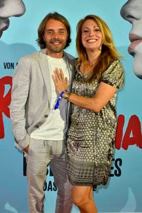 ABB ROMEOJULIA: Mara Bergmann and Alex Hoffmann make a guest appearance on the red carpet at the premiere of the musical *Romeo and Juliet: Love Is Everything* at the Capitol Theater on August 27, 2026, in Düsseldorf, North Rhine-Westphalia, Germany
