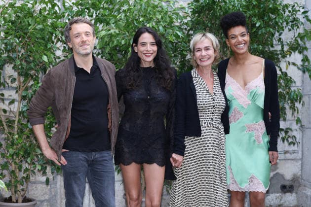 Angouleme Film Festival - Le Lievre Photocall Gonzague Legout, Nailia Harzouine, Sandrine Bonnaire and Sonia Bonny attends the « Le Lievre » Photocall as part of the 19th Angouleme Film Festival in Angouleme, August 28, 2026, France. Photo by Jerome Domine ABACAPRESS.COM Angouleme France  Copyright: xDominexJerome ABACAx