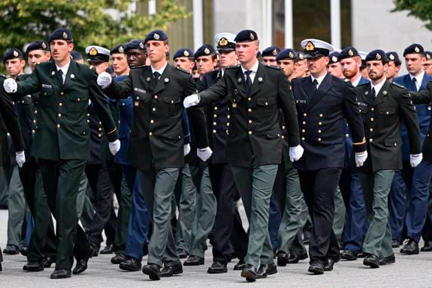 Graduation Ceremony for Final-Year Officer Cadets at the Royal Military Academy 2026 BRUSSELS, BELGIUM - AUGUST 27 : Graduation Ceremony for Final-Year Officer Cadets at the Royal Military Academy. Graduates from the 176th Polytechnic Class, the 162nd Class in Social and Military Sciences to which Prince Gabriel belongs, and various classes from the Special Division were honored during the ceremony on August 27, 2026 in Brussels, Belgium, 27 08 2026 Brussels Belgium  Copyright: xDidierxLebrunx