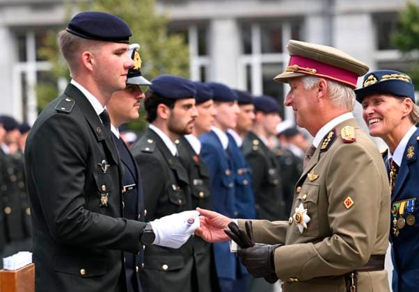 Graduation Ceremony for Final-Year Officer Cadets at the Royal Military Academy 2026 BRUSSELS, BELGIUM - AUGUST 27 : Graduation Ceremony for Final-Year Officer Cadets at the Royal Military Academy. King Philippe attended the graduation ceremony for final-year officer cadets at the Royal Military Academy. Graduates from the 176th Polytechnic Class, the 162nd Class in Social and Military Sciences to which Prince Gabriel belongs, and various classes from the Special Division were honored during the ceremony on August 27, 2026 in Brussels, Belgium, 27 08 2026 Brussels Belgium  Copyright: xDidierxLebrunx
