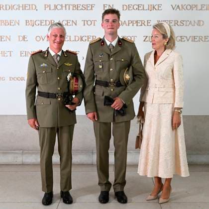 Graduation Ceremony for Final-Year Officer Cadets at the Royal Military Academy 2026 BRUSSELS, BELGIUM - AUGUST 27 : Graduation Ceremony for Final-Year Officer Cadets at the Royal Military Academy. King Philippe, Queen Mathilde attended the graduation ceremony for final-year officer cadets at the Royal Military Academy. Graduates from the 176th Polytechnic Class, the 162nd Class in Social and Military Sciences to which Prince Gabriel belongs, and various classes from the Special Division were honored during the ceremony on August 27, 2026 in Brussels, Belgium, 27 08 2026 Brussels Belgium  Copyright: xDidierxLebrunx