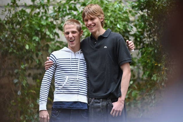 19th Angouleme French-Speaking Film Festival - Day 5 FC Valentin Campagne and Emmanuel Macchia attends Les Braves Photocall during Day Five of the 19th Angouleme French-Speaking Film Festival on August 28, 2026 in Angouleme, France. Photo by Franck Castel ABACAPRESS.COM Angouleme  Copyright: xCastelxFranck ABACAx