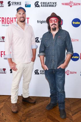 World Premiere Of Starsuckers on Friday 28 August 2026 Jason Butler, Brett Butler attends the media wall for the World Premiere Of Starsuckers during Tubi Frightfest 2026 on Friday 28 August 2026 at Odeon Luxe Leicester Square, London. ., Credit:Julie Edwards Avalon  Copyright: xJuliexEdwardsx xAvalonx 1128935966