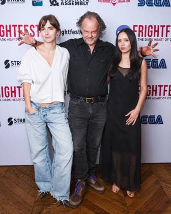 Trauma Or Monsters All on Friday 28 August 2026 Aitana Doyle, Larry Fessenden , Gaby Leymer attends the media wall for the Trauma Or Monsters All during Tubi Frightfest 2026 on Friday 28 August 2026 at Odeon Luxe Leicester Square, London. ., Credit:Julie Edwards Avalon  Copyright: xJuliexEdwardsx xAvalonx 1128936016