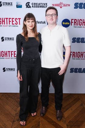 International Premiere Of The Latcher on Friday 28 August 2026 Monique Fisher, James Hunter attends the media wall for the International Premiere Of The Latcher during Tubi Frightfest 2026 on Friday 28 August 2026 at Odeon Luxe Leicester Square, London. ., Credit:Julie Edwards Avalon  Copyright: xJuliexEdwardsx xAvalonx 1128955799