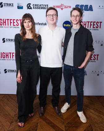 International Premiere Of The Latcher on Friday 28 August 2026 Monique Fisher, James Hunter, Brodie Marchant attends the media wall for the International Premiere Of The Latcher during Tubi Frightfest 2026 on Friday 28 August 2026 at Odeon Luxe Leicester Square, London. ., Credit:Julie Edwards Avalon  Copyright: xJuliexEdwardsx xAvalonx 1128955809