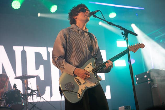 Villanelle perform at Reading Festival 2026 Friday - Little John s Farm, Reading, UK Lead singer guitarist Gene Gallagher of English rock band Villanelle performs on the Canopy Stage at Reading Festival 2026, Little John s Farm, Reading, England, UK on Friday 28 August 2026., Credit:Justin Ng Avalon UK, England, Reading, Little John s Farm Copyright: xJustinxNgx xAvalonx 1128975045