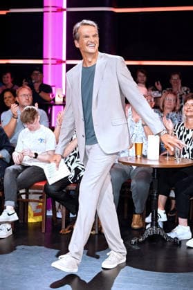 MDR Riverboat host Klaus Brinkbäumer during the taping of the MDR talk show Riverboat on August 28, 2026, at Mediacity Leipzig 20260828SFL0001