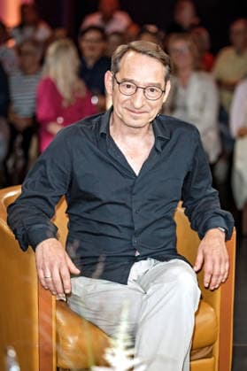 MDR Riverboat actor Boris Aljinovic during the taping of the MDR talk show Riverboat on August 28, 2026, at Mediacity Leipzig 20260828SFL0040