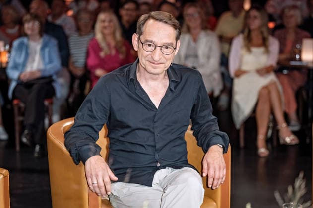 MDR Riverboat actor Boris Aljinovic during the taping of the MDR talk show Riverboat on August 28, 2026, at Mediacity Leipzig 20260828SFL0041
