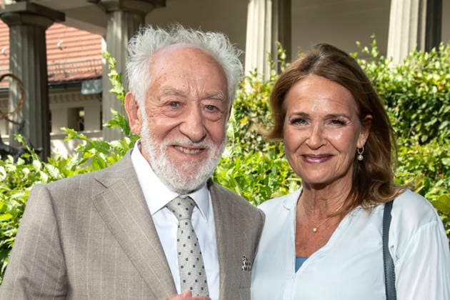 Dieter Hallervorden and Christiane Zander at the photo op for the annual press conference of the Schlossparktheater on August 26, 2026, in Berlin Annual press conference of Dieter Hallervorden s Schlossparktheater in Berlin
