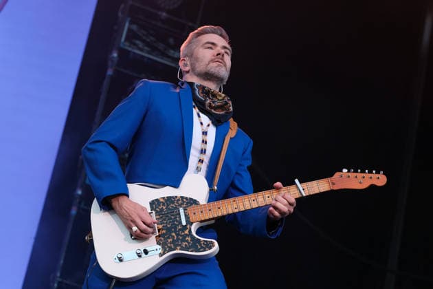 August 28, 2026, Southsea, Hampshire, United Kingdom: Del Marquis, guitarist with American pop rock band Scissor Sisters performing live on stage at Victorious Festival. Southsea United Kingdom - ZUMAs197 20260828_aaa_s197_062 Copyright: xDawnxFletcher-Parkx