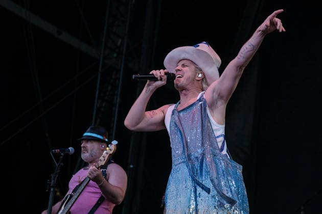 August 28, 2026, Southsea, Hampshire, United Kingdom: Jake Shears, lead singer with American pop rock band Scissor Sisters performing live on stage at Victorious Festival. Southsea United Kingdom - ZUMAs197 20260828_aaa_s197_091 Copyright: xDawnxFletcher-Parkx