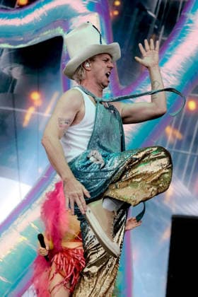 August 28, 2026, Southsea, Hampshire, United Kingdom: Jake Shears, lead singer with American pop rock band Scissor Sisters performing live on stage at Victorious Festival. Southsea United Kingdom - ZUMAs197 20260828_aaa_s197_093 Copyright: xDawnxFletcher-Parkx